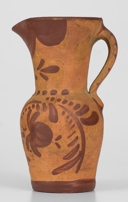 Tanware Pitcher, New Geneva, Pennsylvania origin, c1885