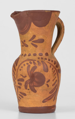 Tanware Pitcher, New Geneva, Pennsylvania origin, c1885