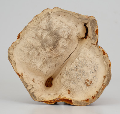 Exceptional Fulper Pottery (Flemington, NJ) Rockingham Raccoon Match Holder,