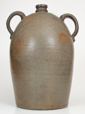 Four-Gallon T.F. REPPERT / GREENSBORO, PA Double-Handled Stoneware Jug w/ Cobalt Decoration