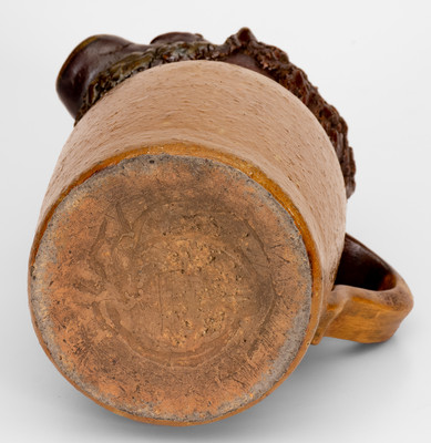 Very Unusual Stoneware Face Jug, Alabama or Florida Origin