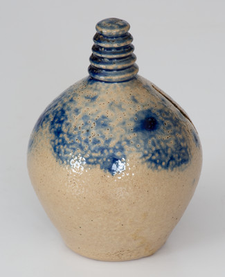 Cobalt-Decorated Stoneware Bank, Northeastern U.S. origin, circa 1830