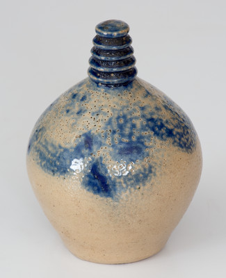 Cobalt-Decorated Stoneware Bank, Northeastern U.S. origin, circa 1830