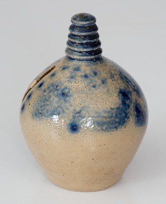 Cobalt-Decorated Stoneware Bank, Northeastern U.S. origin, circa 1830