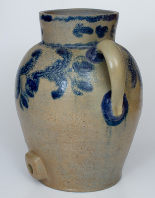 Extremely Rare E. PARR Stoneware Water Cooler, Elisha Parr, Baltimore, MD, circa 1825