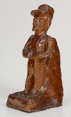 Sewer Tile Sculpture of Andrew Jackson, Inscribed "OLD HICKRY(sic)," probably OH, late 19th or early 20th century.