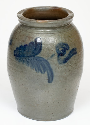 Scarce attrib. Carver & Wightman, Edingburgh, VA Stoneware Jar, circa 1850-1865