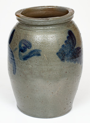 Scarce attrib. Carver & Wightman, Edingburgh, VA Stoneware Jar, circa 1850-1865