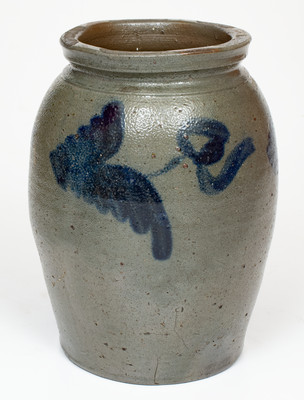 Scarce attrib. Carver & Wightman, Edingburgh, VA Stoneware Jar, circa 1850-1865