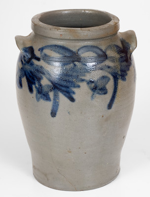 Exceedingly Rare attrib. Tildon Easton, Alexandria, Virginia, Stoneware Jar, 1841-1843