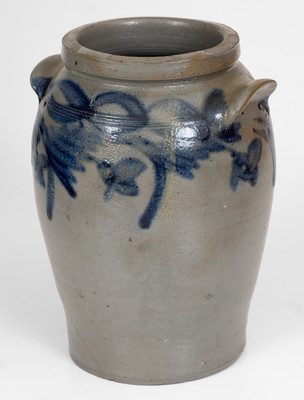 Exceedingly Rare attrib. Tildon Easton, Alexandria, Virginia, Stoneware Jar, 1841-1843