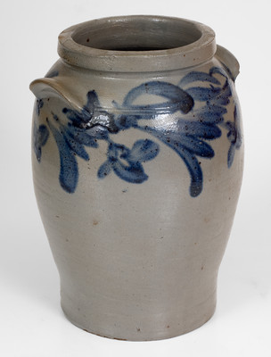 Exceedingly Rare attrib. Tildon Easton, Alexandria, Virginia, Stoneware Jar, 1841-1843