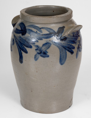 Exceedingly Rare attrib. Tildon Easton, Alexandria, Virginia, Stoneware Jar, 1841-1843