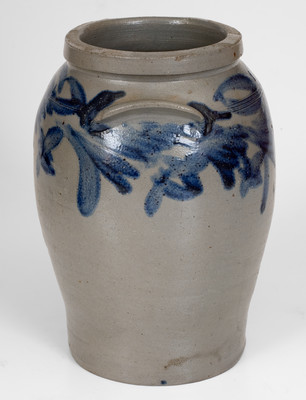 Exceedingly Rare attrib. Tildon Easton, Alexandria, Virginia, Stoneware Jar, 1841-1843