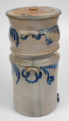 Very Rare Filtering Water Cooler attrib. Margaret Parr, Baltimore, MD, circa 1835-1840