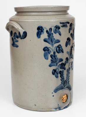 Extremely Rare JOHN BRELSFORD / MAKER Philadelphia Stoneware Water Cooler w/ Elaborate Decoration