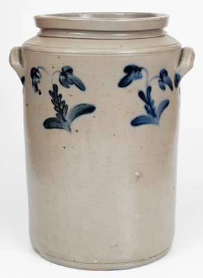 Extremely Rare JOHN BRELSFORD / MAKER Philadelphia Stoneware Water Cooler w/ Elaborate Decoration