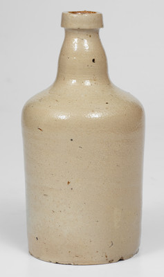 Very Fine Albany, NY Stoneware Bottle w/ Cobalt Floral Decoration Impressed J. F. WHITNEY