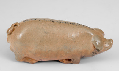 Rare Anna Pottery Stoneware Pig Flask w/