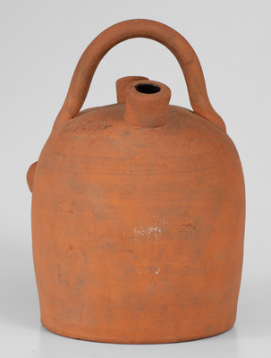 Rare BROWN POTTERY (Arden, North Carolina) Face Jug, mid 20th century