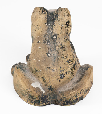 Large-Sized Stoneware Figure of a Frog, Ohio origin, late 19th of early 20th century