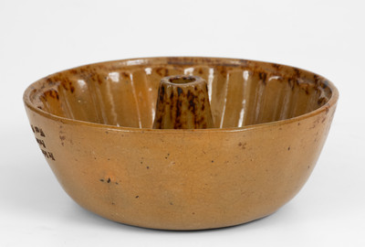 Extremely Rare Schuylkill County, PA Redware Mold Marked