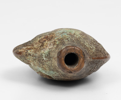 Moravian Redware Fish Flask (Salem, North Carolina), probably Excavated