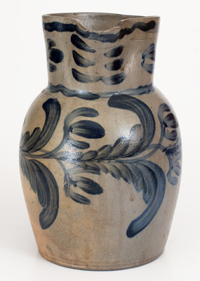 Very Important Newly Discovered HOLMES, Georgetown, D.C. Stoneware Pitcher, circa 1820