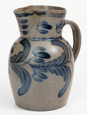 Very Important Newly Discovered HOLMES, Georgetown, D.C. Stoneware Pitcher, circa 1820