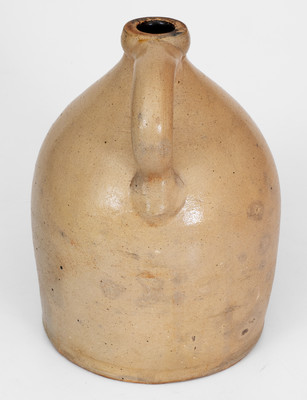 Extremely Rare HART S (Fulton, New York) Stoneware Jug w/ Cobalt Slip Profanity