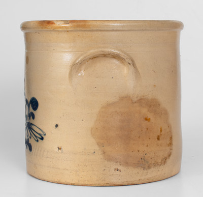 Rare S. D. KELLOGG / WHATELY Stoneware Crock w/ Slip-Trailed Bird Decoration