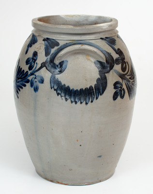 Four-Gallon Baltimore, Maryland Stoneware Jar, circa 1840