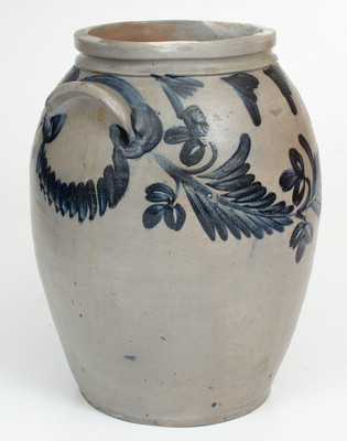 Four-Gallon Baltimore, Maryland Stoneware Jar, circa 1840