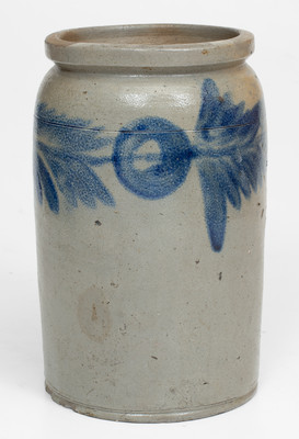 H. MYERS (Henry Remmey working for Merchant Henry Myers) Stoneware Jar, Baltimore, c1825