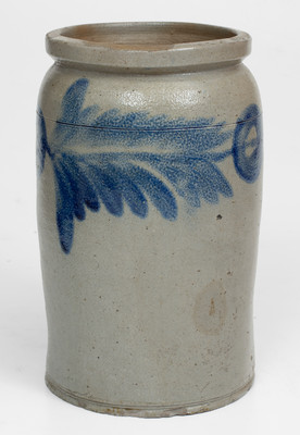 H. MYERS (Henry Remmey working for Merchant Henry Myers) Stoneware Jar, Baltimore, c1825