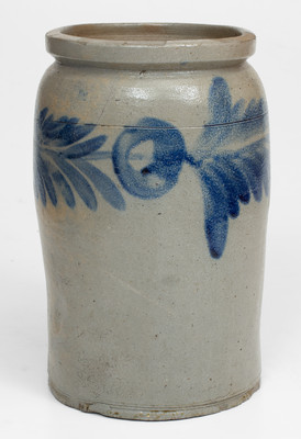 H. MYERS (Henry Remmey working for Merchant Henry Myers) Stoneware Jar, Baltimore, c1825