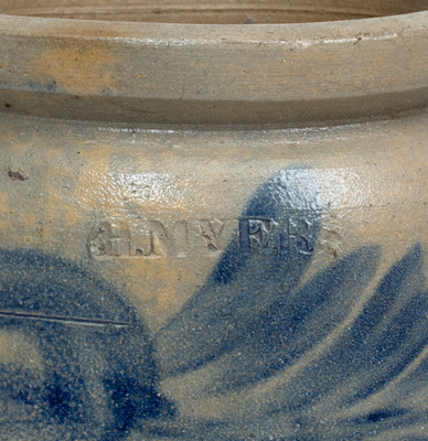 H. MYERS (Henry Remmey working for Merchant Henry Myers) Stoneware Jar, Baltimore, c1825