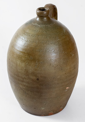 Extremely Rare Stoneware Jug: 