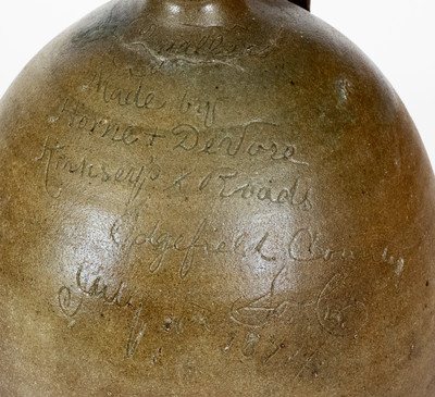 Extremely Rare Stoneware Jug: 