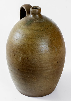 Extremely Rare Stoneware Jug: 