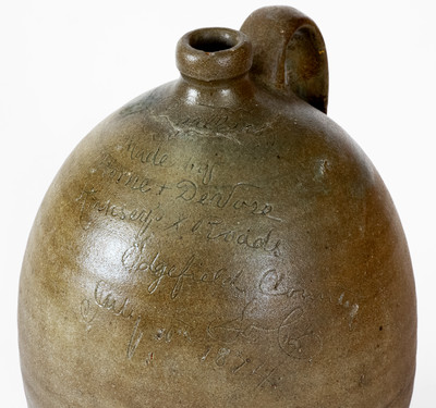 Extremely Rare Stoneware Jug: 