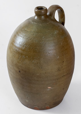 Extremely Rare Stoneware Jug: 