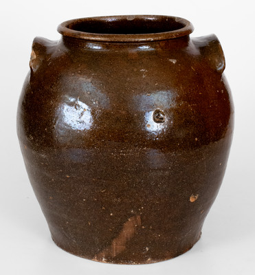 Four-Gallon Alkaline-Glazed Stoneware Jar attrib. David Drake, Edgefield District, SC, mid 19th century