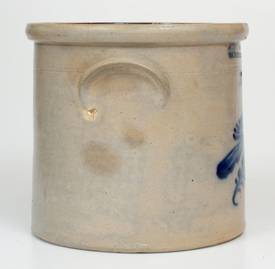 2 Gal. J. NORTON & CO. / BENNINGTON, VT Stoneware Crock w/ Bold Bird Decoration