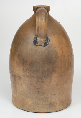 3 Gal. COWDEN & WILCOX / HARRISBURG, PA Stoneware Jug w/ Floral Decoration