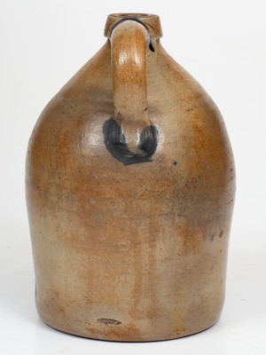 1 Gal. COWDEN & WILCOX / HARRISBURG, PA Stoneware Jug w/ Floral Decoration