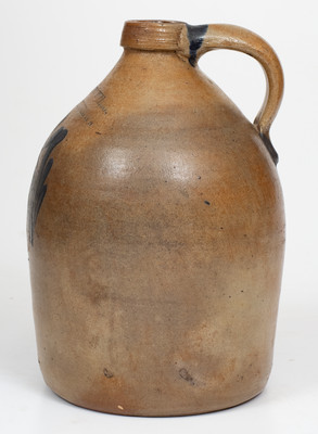 1 Gal. COWDEN & WILCOX / HARRISBURG, PA Stoneware Jug w/ Floral Decoration