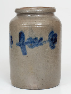 Small-Sized Philadelphia Stoneware Jar w/ Cobalt Decoration, attrib. Henry H. Remmey