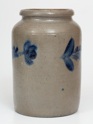 Small-Sized Philadelphia Stoneware Jar w/ Cobalt Decoration, attrib. Henry H. Remmey