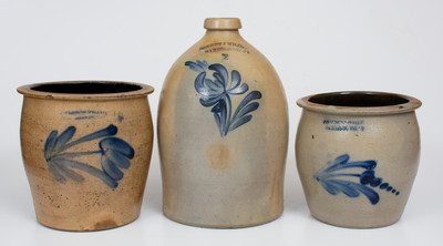 Lot of Three: COWDEN & WILCOX / HARRISBURG, PA Stoneware